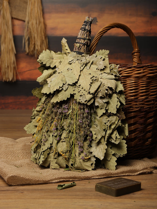 Whisk, Oak with Herbs