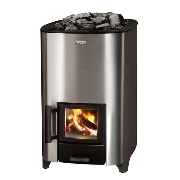 Narvi NC 16 Wood Burning Sauna Stove, Stainless Steel